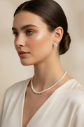 Elegant Freshwater Pearl Necklace Set