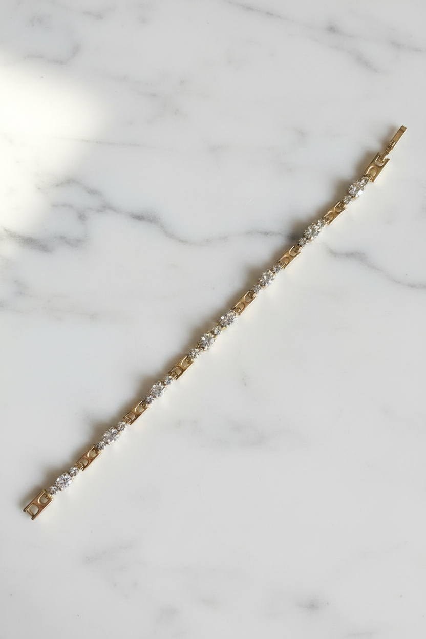 Crystal Bracelet - Marble Background