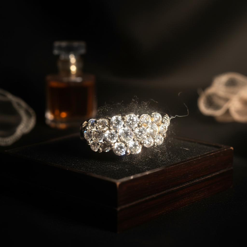 Crystal Beaded Fashion Ring Size 7 - Editorial