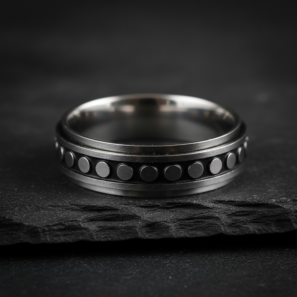 Dark studio shot on slate surface