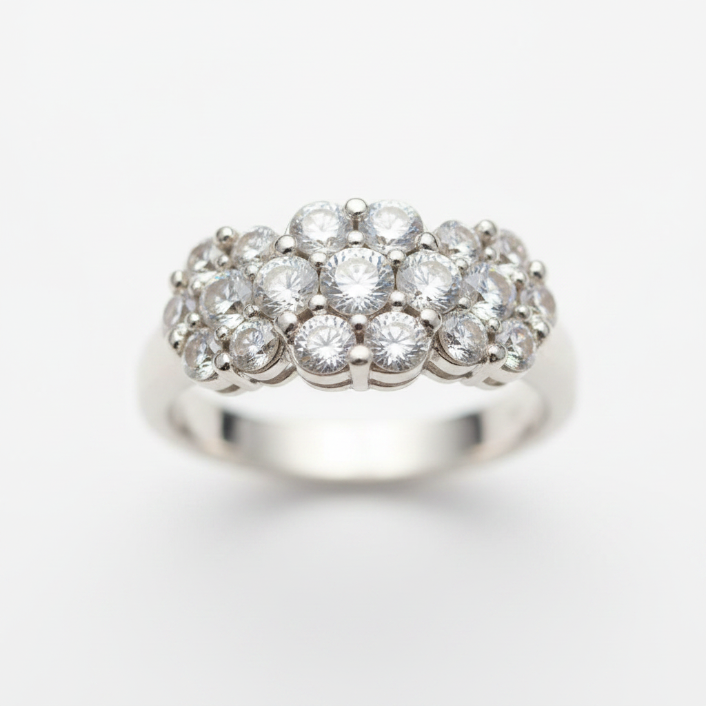 Crystal Beaded Fashion Ring Size 7 - Studio