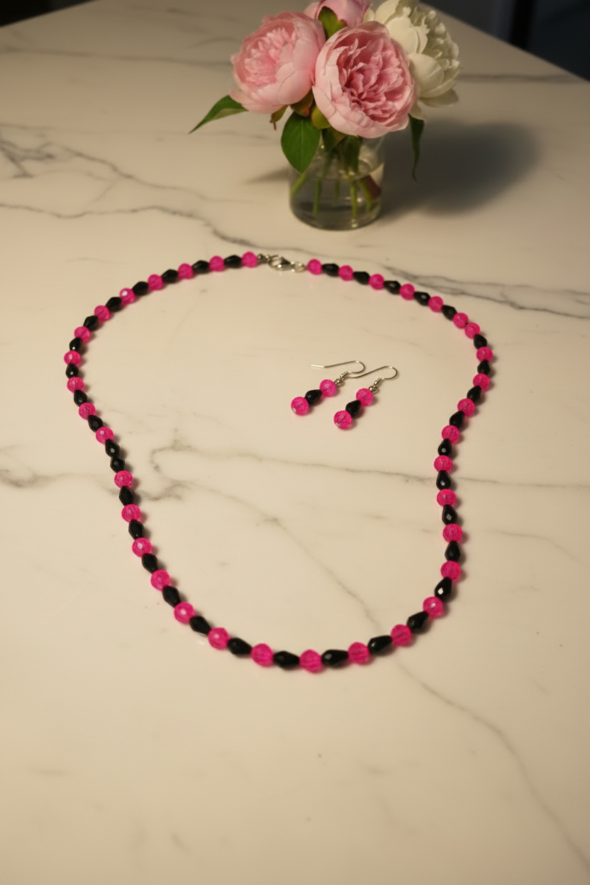 Marble Flat Lay - Brighter Pink