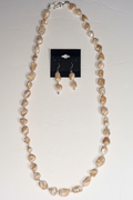 Mother of Pearl & Crystal Necklace Set