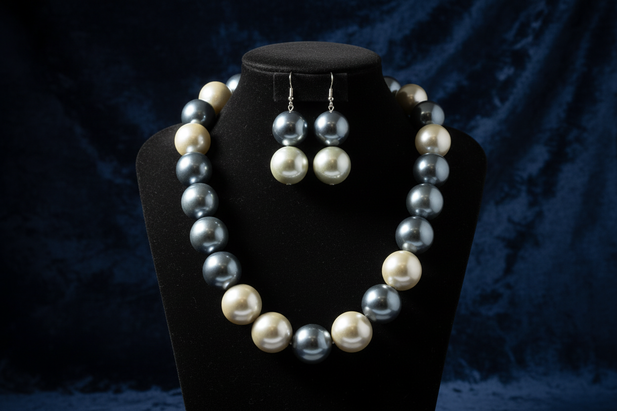 Navy Velvet Dramatic
