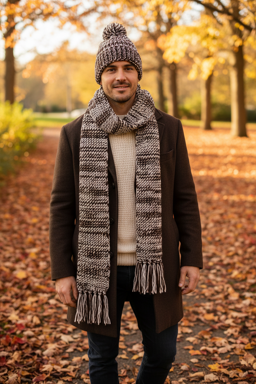 Scarf Set on Male Model