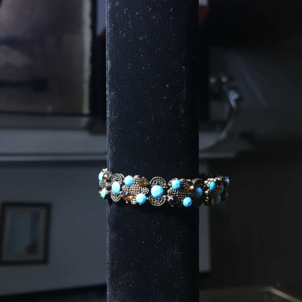 Swarovski Slider Bracelet on Display