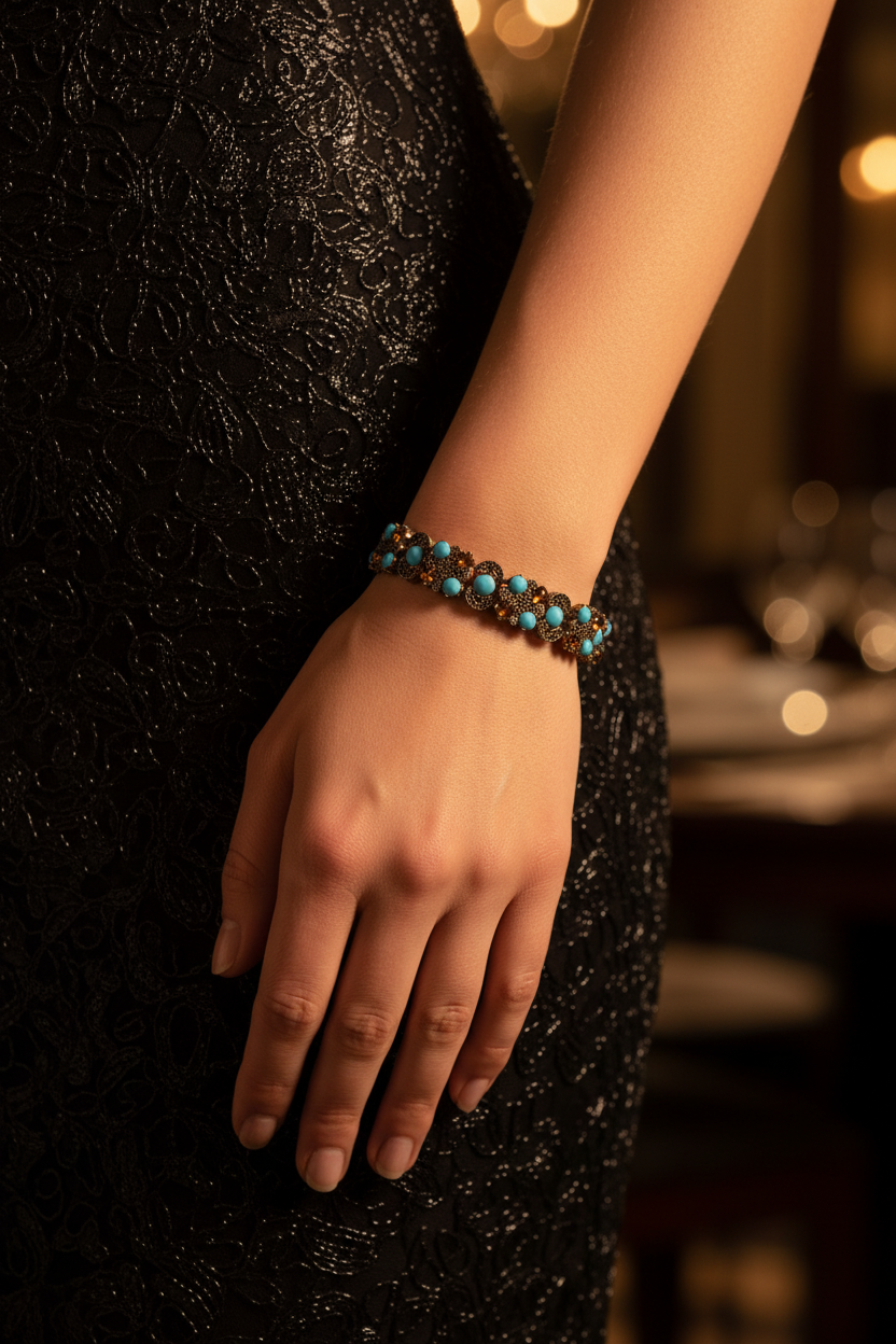 Swarovski Slider Bracelet on Model