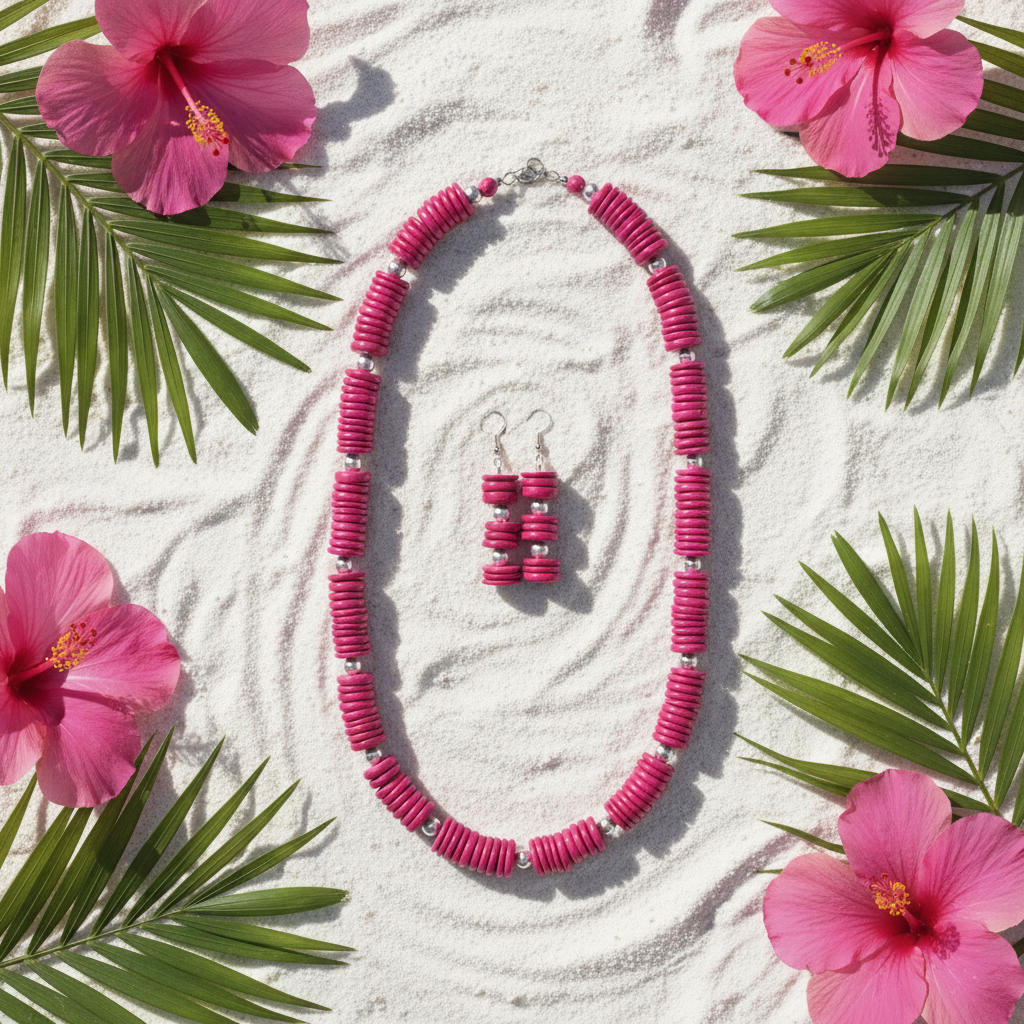 Tropical flat lay