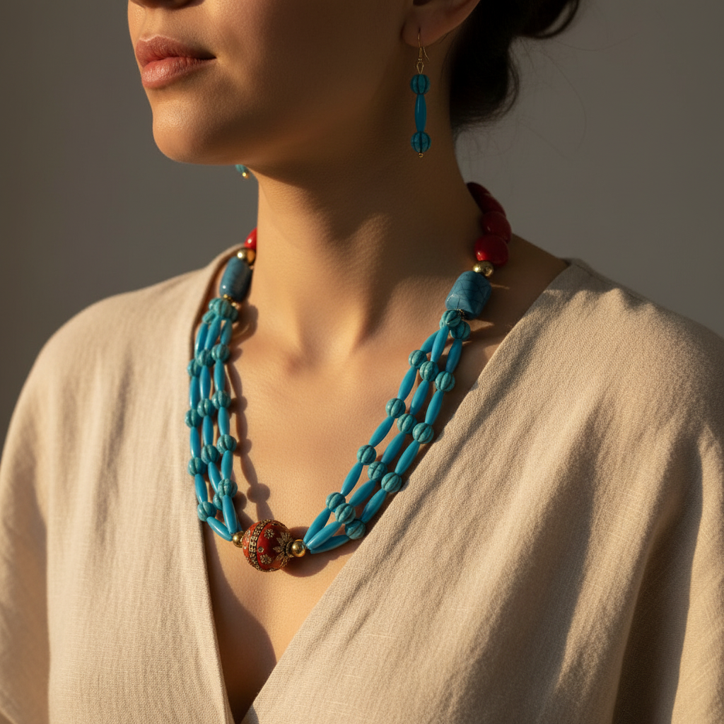 Turquoise Red Coral