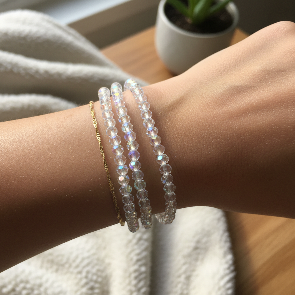 Two bracelets stacked look